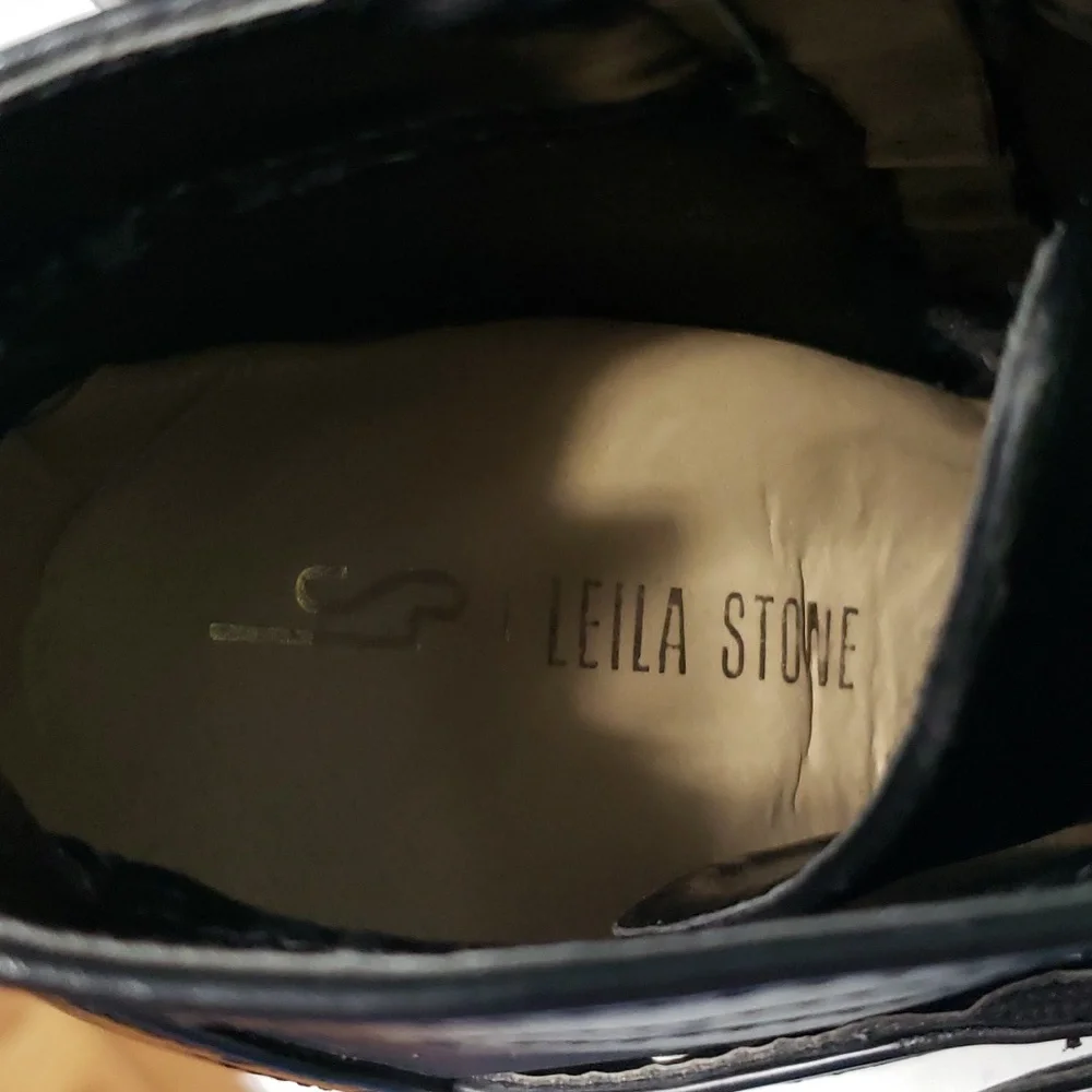 LEILA STONE black high shoes - Picture 10 of 15